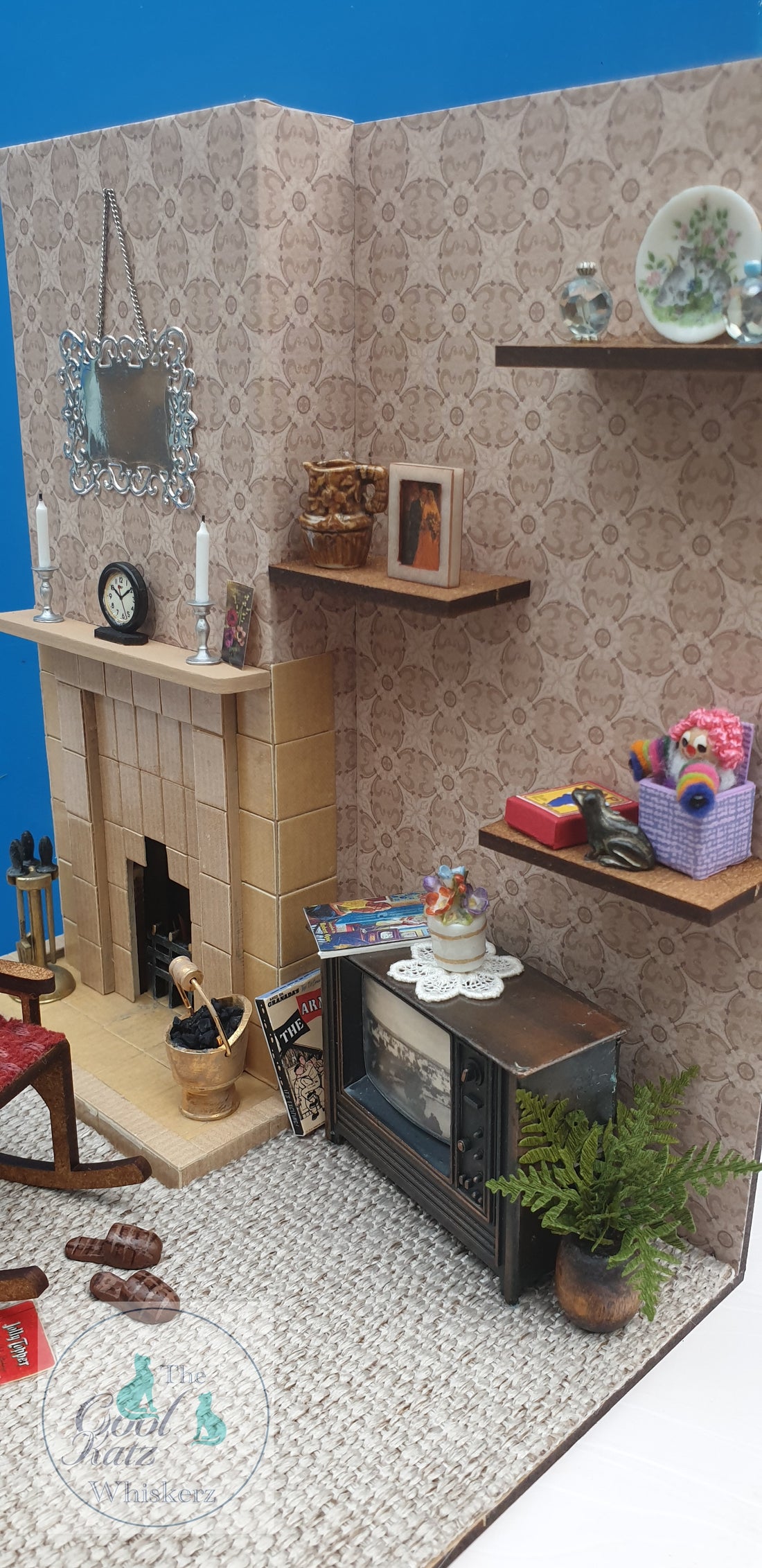 Carol's Fireplace scene