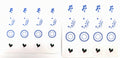 Decal Stickers to fit the Miniature Plates Dies