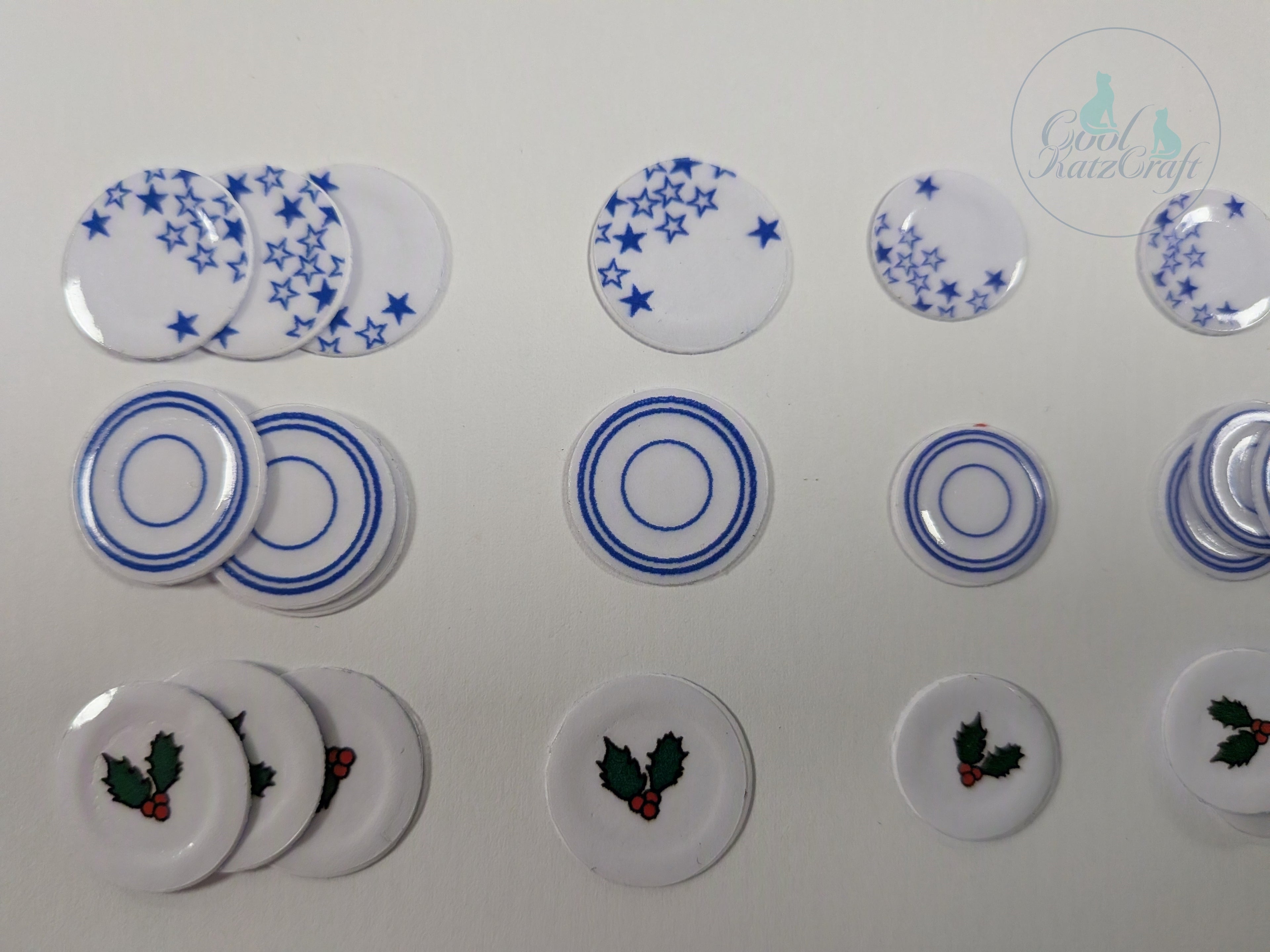 Miniature Plate & Cutlery Set for 12th & 24th scales