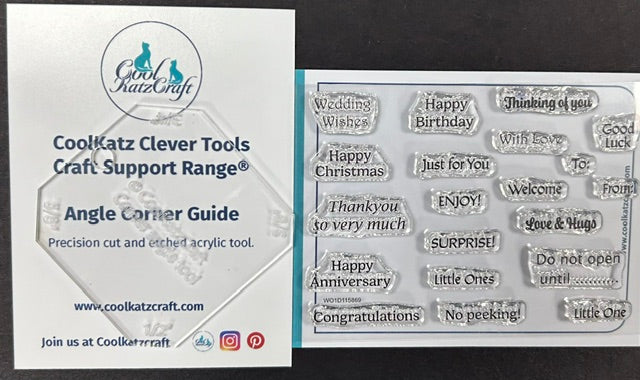 Angle corner tool & tag stamp bundle
