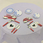 Miniature Plate & Cutlery Set for 12th & 24th scales