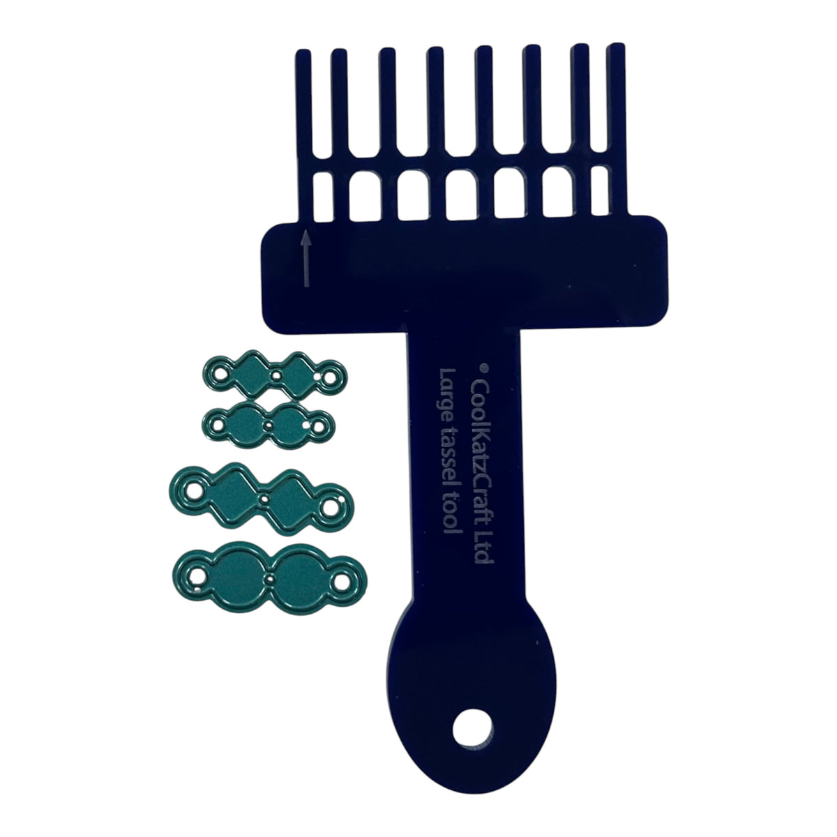 Large tassel tool with thread cap die set