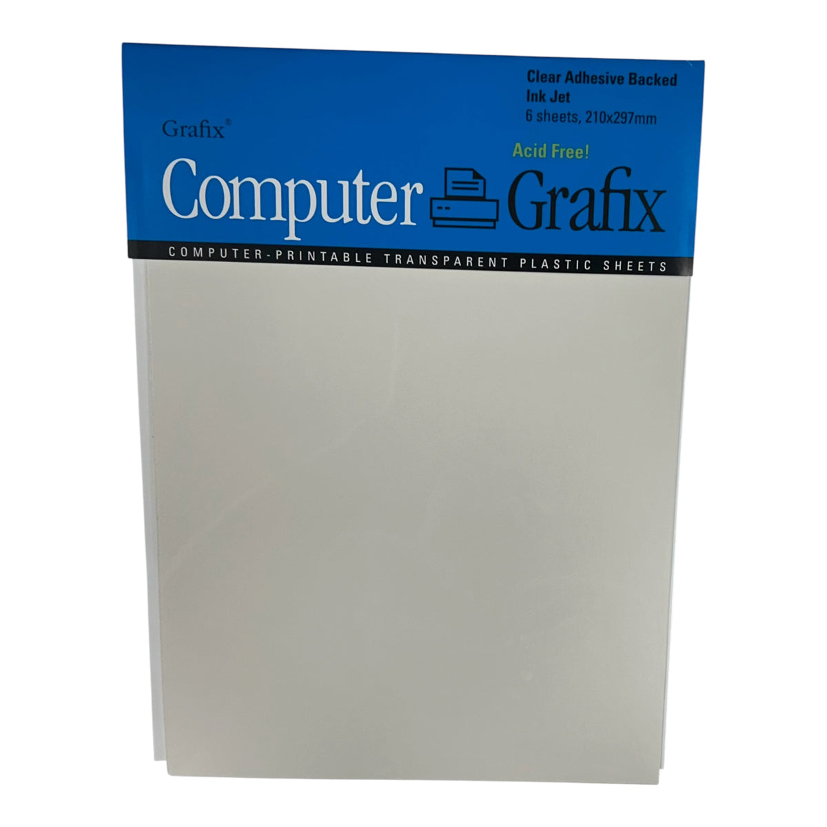 Grafix Acid free  CLEAR adhesive backed ink jet sheets