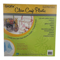 Grafix 12" x 12" Clear craft plastic .020  pack of 4 sheets