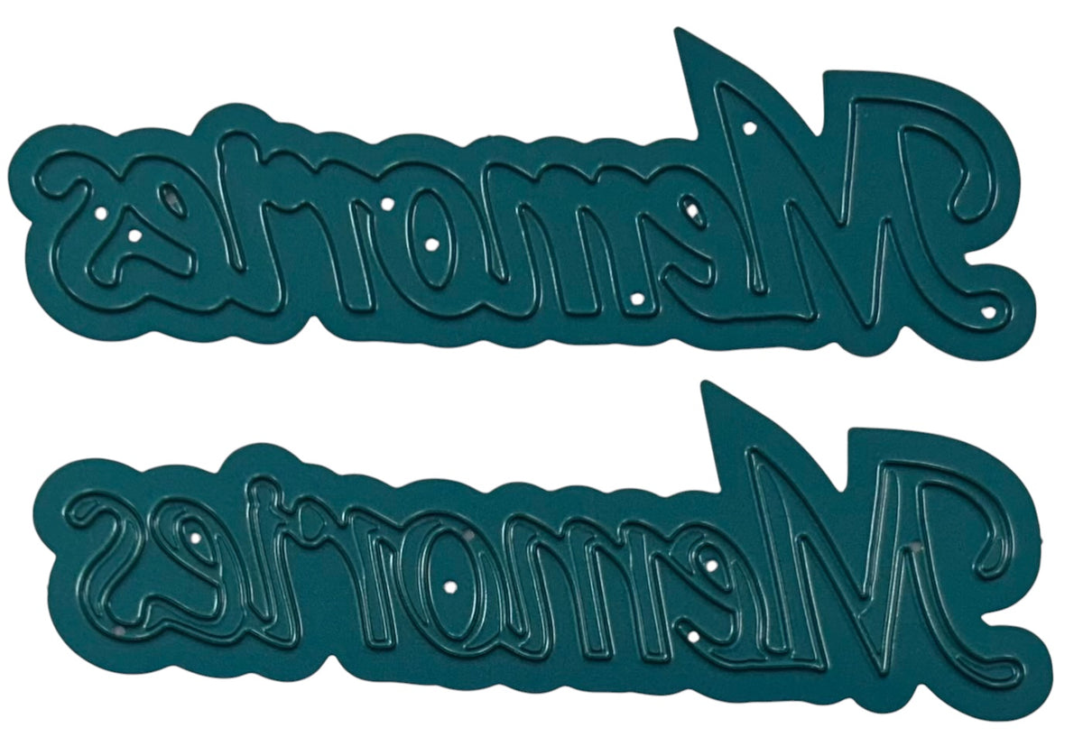 Memories word die set NEW SIZE 4" length