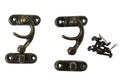 Set of 2 Hook Latches & brads