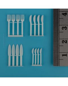 Miniature Cutlery Set 1/20-1/24 scale