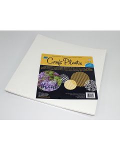 12" x 12" Opaque white craft plastic- 25 sheets