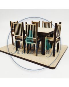 1/12 scale Table scene